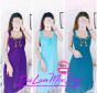 [HCM]Đầm thun lạnh - Đầm thun lạnh nữ - Đầm ngủ - M36 thumbnail