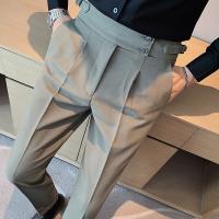 Spot Factory Outlet Naples Casual Trousers MenS Summer Pendant High Waist Straight Korean Version Slim