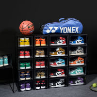 Thickened dustproof shoe box aj sneaker storage box transparent shoe storage box artifact plastic mesh red shoe cabinet