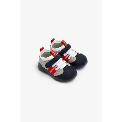รองเท้าเด็กหัดเดิน Mothercare first walker red stripe trainers ZA673