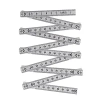 1M 2M 10-parts Folding Carpenters Ruler Lightweight Compact Measuring Stick Slide Fold Up Meter for Woodworking