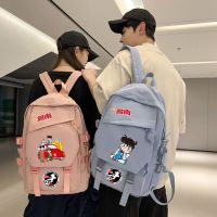 Conan the original high school girl students bag ash has large capacity backpack laptop bag criminal kidd KID male