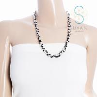 Suvani Jewelry - สร้อยคอแฟชั่น สร้อยคอลูกปัดหลายสีขาว-ดำ งานแฮนเมด เครื่องประดับแฟชั่น ยาว 26 -28 นิ้ว