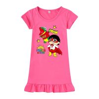 COD SDFGDERGRER Ryans World Cartoon Casual Pajamas for Kids / Ryan Toys Review Fashion Dress Girls Clothes Short Sleeve Nightdress