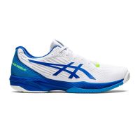 Asics รองเท้าเทนนิสผู้ชาย Solution Speed FF 2 | White/Tuna Blue ( 1041A348-960 )
