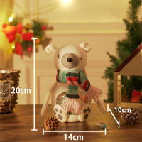 FMP Christmas Candy Jar Multipurpose Sealed Cookie Jar Super Cute Plush Doll Multipurpose Sealed Cookie Jar Super Cute Plush Doll Desktop Ornament Reusable Durable Great Xmas Gifts Christmas Candy Jar Christmas Candy Cookie