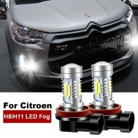 2pcs LED Fog Light Blub Lamp Canbus H8 H11 For Citroen Berlingo C1 C3 C5 Aircross C6 C4 Grand Picasso DS4 DS5 2011-2015