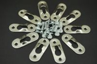 【cw】 50PCS/Lot Heavy Duty Flat Keyhole Picture Plating Hangers Fasteners Bracket amp; Screws ！