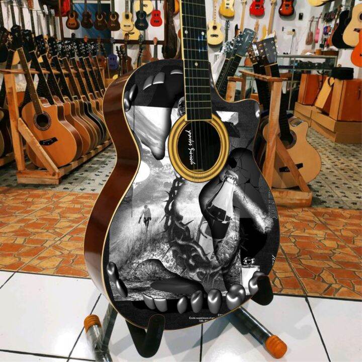 Sticker Aesthetic Sticker GITAR Stiker Lucu // AESTHETIC CASE Garskin ...