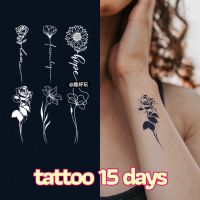 [พร้อมส่ง] TATTOO 15 DAYS รอยสัก ติดได้นาน 15 วัน แทททูสติ๊กเกอร์  สไตล์เกาหลี แทททุ tattoo sticker แทททู15วัน