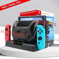 【Chat-support】 Modern Kitchen mall Nintend Switch อุปกรณ์เสริม Organizer กล่องขาตั้ง10เกม Disc Bracket Joycon PRO Gamepad Charger สำหรับ Nintendo Switch