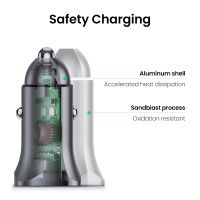 UGREEN Quick Charge 4.0 3.0 QC USB Car Charger QC4.0 QC3.0 20W Type C PD Car Charging compatible for 141312