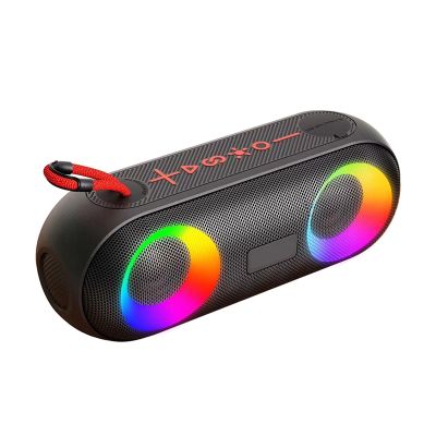 Bluetooth Speaker Subwoofer Sound Box with Waterproof LED Light Function 20W Portable for Office Outdoor Home Player