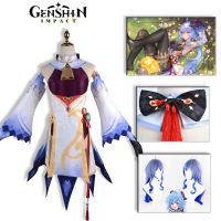 ☄ Genshin Ganyu Game Animation Outfit Anime Costume Uniform Wig New Roleplaying 2022 Sets