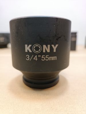 KONY ลูกบล็อกลม​  ลูกบล็อกยาว 3/4"(6หุน)  เบอร์   55   มม.  รุ่นงานหนัก (IMPACT SOCKET)