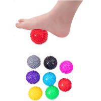 ✸℗✎ Durable PVC Spiky Massage Ball Trigger Point Sport Fitness Hand Foot Pain Relief Plantar Fasciitis Reliever 7cm Exercise Balls