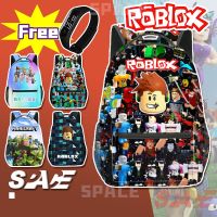 Roblox กระเป๋าเป้สะพายหลัง กระเป๋านักเรียน สองด้าน ลายอนิเมะโซนิค ความจุขนาดใหญ่ สําหรับเด็กผู้ชาย และเด็กผู้หญิง