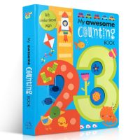 【CW】 Counting Book English board Books Baby kids math learning educational book with number shaped pages