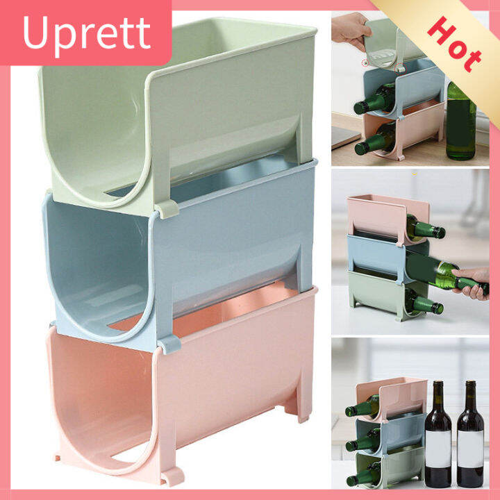 Upretty Refrigerator UShaped Can Stack Wine Rack Beers Beverage Can
