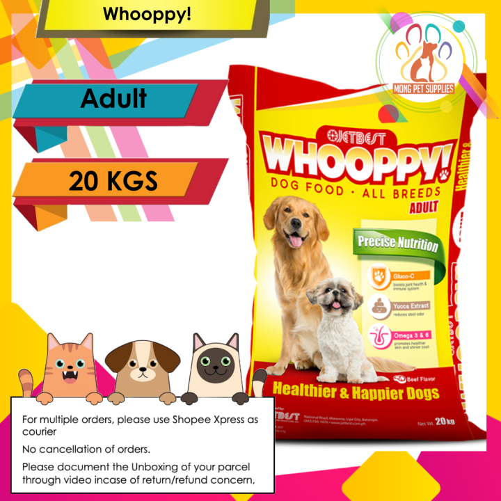 WHOOPPY! Dog Food Adult 20kgs Lazada PH
