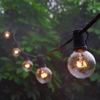 G40 7.5M 25 Bulbs Outdoor String Lights Waterproof Garden Patio Outside Fairy Light Party Christmas Festoon Decorative Bulb Lamp