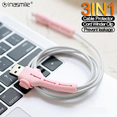 Cable Winder Clip For Huawei Xiaomi Data Cable holder Ties Charging Data Protector USB Charger Cord management cable organizer