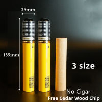 Portable Ciggare Case Waterproof Ciger Tube Cedar Wood Lined Ciggarett Humidor Box Holder Accessories