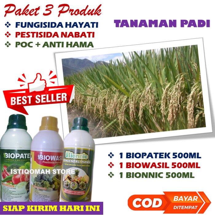 Paket Hemat 3 Produk 1 Biopatek 1 Biowasil 1 Bionnic Pupuk