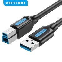 【คุณภาพสูง】Vention สายเคเบิล Usb 3.0 Usb A To Usb B Male To Male 2A ความเร็วสูง 5Gbps สำหรับเครื่องปริ้น Canon Hp