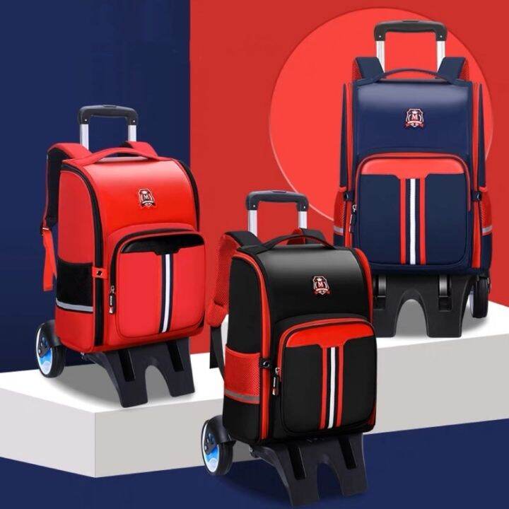 CODREADY STOCK MALAYSIA 6Wheel Korean style big space trolley school