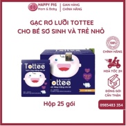 Gạc rơ lưỡi cho bé - Hộp 30 gói gạc răng miệng Tottee chính hãng vệ sinh