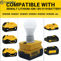 Lezandra โคมไฟหลอดไฟ Led E27แบบพกพา700lm ไฟกันลื่น,ไฟสำหรับทำงาน Dewalt 18V 20V Dcb ซีรีส์แบตเตอรี่ลิเธียม