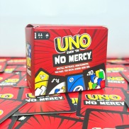 Bộ bài Uno No Mercy 165 thẻ bài cuộc chơi nâng cấp 10 luật chơi khắc