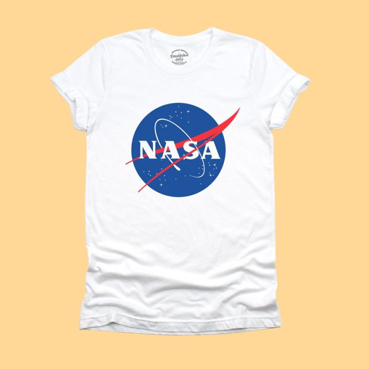 การออกแบบเดิมเสื้อยืด-นาซ่า-nasa-logo-ไซส์-s-5xl