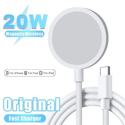 Original 20W Magnetic Wireless Charger For Apple IPhone 14 13 12 Pro Max Mini Plus USB Type C Fast Charging Cable Accessories