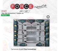 FORCE  No.2141 ไขควง ไขควงท็อก ไขควง 6 แฉก ด้ามตัวที 14pc Torx Type Screwdrivers T handle