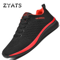 ZYATS รองเท้าวิ่งรองเท้ากีฬาน้ำหนักเบารองเท้ากีฬาระบายอากาศตาข่ายใหม่ Sepatu Empuk กีฬารองเท้าบุรุษ