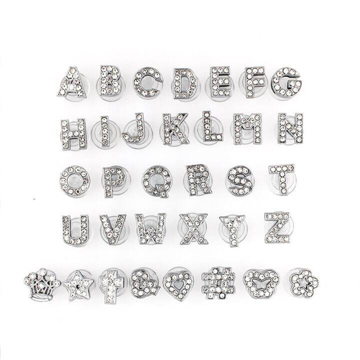 diy-silver-alloy-rhinestone-26-letters-crocses-charms-designer-crown-symbol-love-butterfly-shoes-decaration-for-croc-jibbi-clogs-headbands