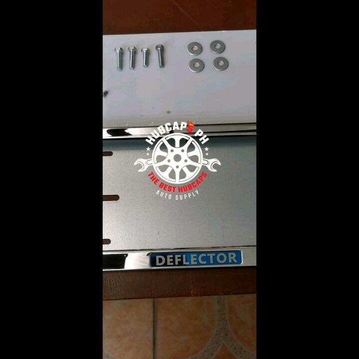 Deflector vehicle license Car Plate frame with ACRYLIC Cover Stainless