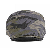 Newsboy หมวกสำหรับชาย Camouflage Beret ฤดูใบไม้ผลิฤดูร้อนผ้าฝ้ายบาง Breathable หมวกกลางแจ้ง Gatsby จิตรกรหมวกแบนหมวก Ivy หมวก