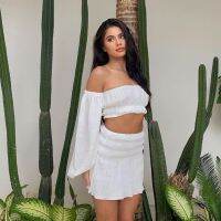 Mira Multiways Crop Top : White ( Freesize )