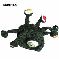 BomHCS Novelty Octopus Parasitic Beast Beanie Handmade Crochet Hat Mens Winter Warm Cap Party Gift