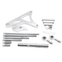 Aluminum Billet Alternator Bracket Kit for SB Small Block 260 289 302 5.0L V8 Engines 1968-1993 Silver Replacement