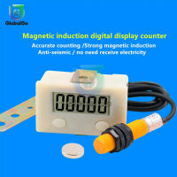 5 LCD Digital Punch Counter Meter อุตสาหกรรม Magnetic Proximity Sensor Switch Microswitch เคาน์เตอร์อิเล็กทรอนิกส์0-99999 5AA Battery