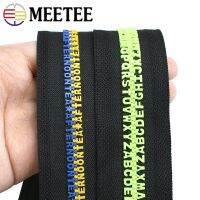 ►◈ Meetee 2/4M 5 8 Resin Zipper Tape Alphabet Special Continuous Zips Roll with Zippers Puller Slider for Clothing Decoration Zip