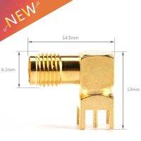 5ชิ้น SMA ตัวเมียผ่านรูเสียบมุมขวา90องศา (SMA-KWE) ขั้วต่อครอบ PCB คุณภาพดีที่สุดอะแดปเตอร์ RF