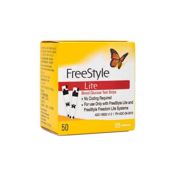 FREESTYLE Freedom Lite Blood Glucose Test Strips 50 Strips Lazada PH