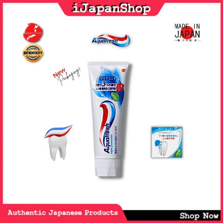 Aquafresh Japan Whitening Toothpaste 140g- Clear Mint | Lazada PH