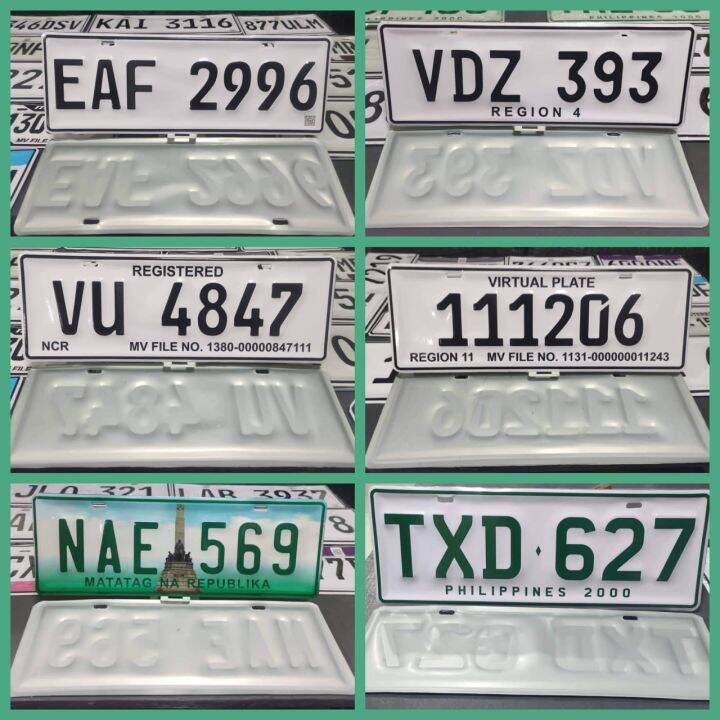 TEMPORARY CAR PLATE GALVANIZED METAL EMBOSSED ORDINARY AND ...