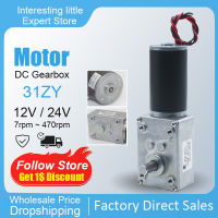 DC12V 24โวลต์แรงบิดที่มีประสิทธิภาพเทอร์โบหนอนเกียร์มอเตอร์ประเภท-D เพลาพลังงานสูงกลับความเร็วต่ำบิ๊กหนอนเกียร์มอเตอร์แรงบิด